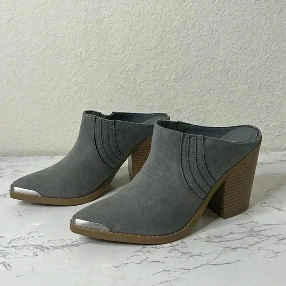 Sun + Stone Womens Deyzaa Metallic Pointed Toe Mules Size 6.5 - Picture 3 of 12